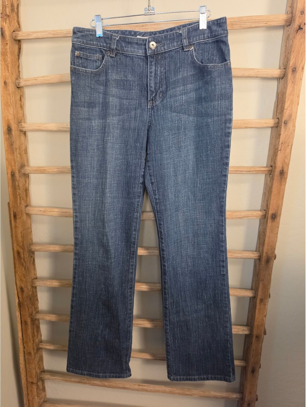 Chico's Platinum Women's Jeans Size 0.5 Reg Blue Denim Cotton Spandex